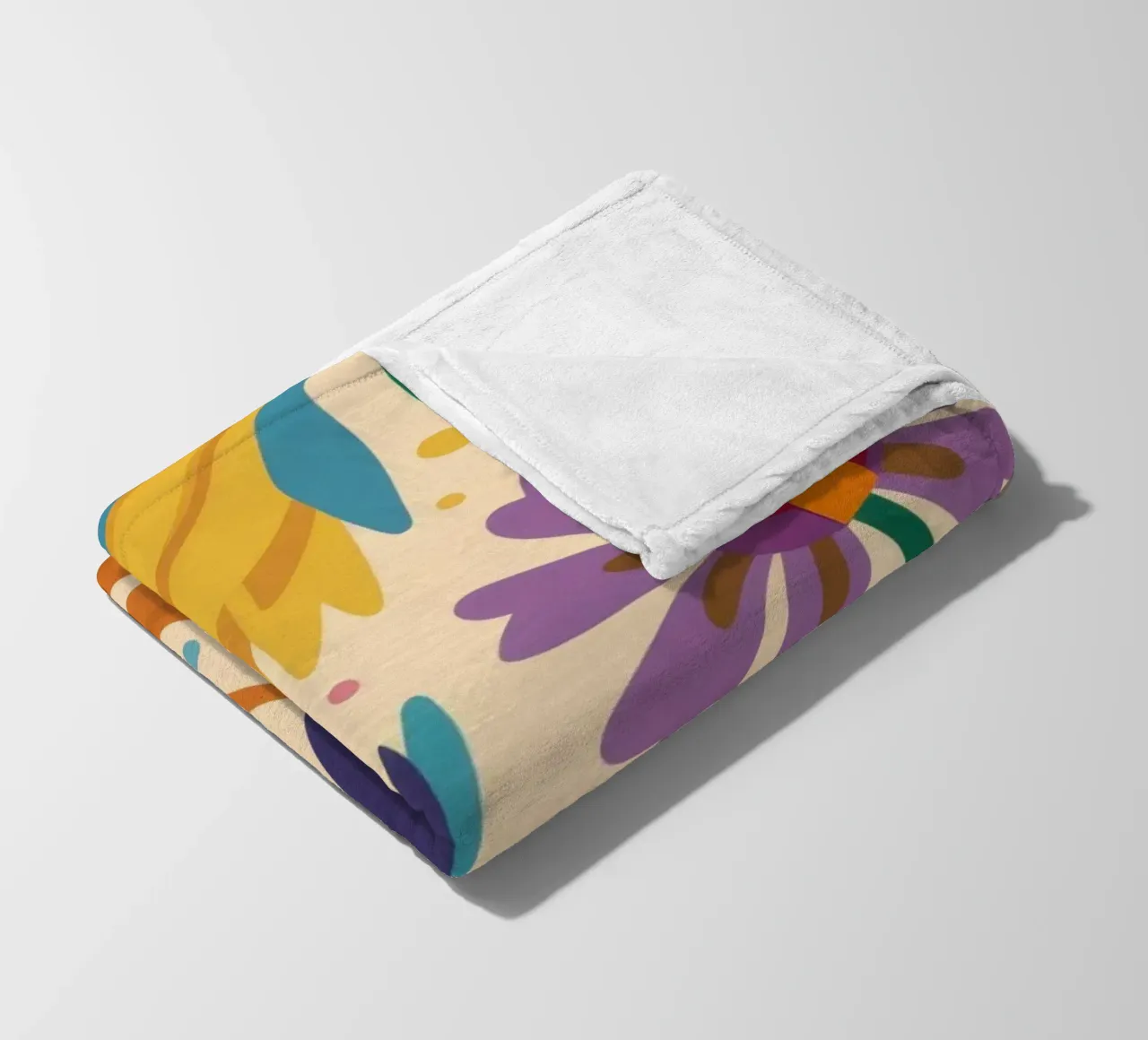 Patch di fiori selvatici stravaganti coperta in pile da Solace Light