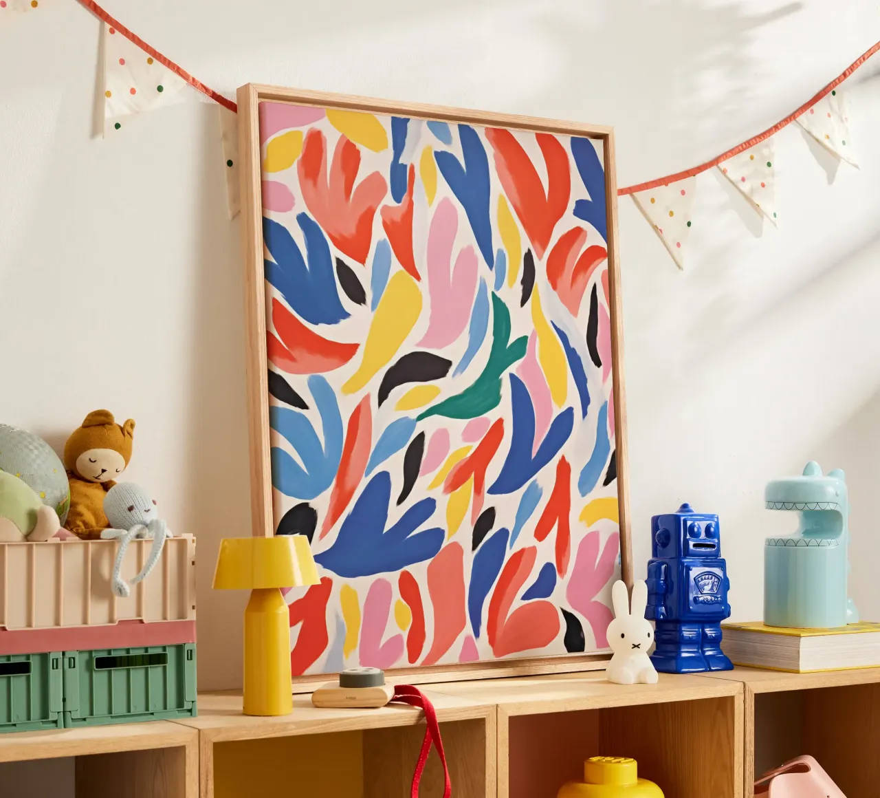 Ottimismo astratto tela da Autofocus