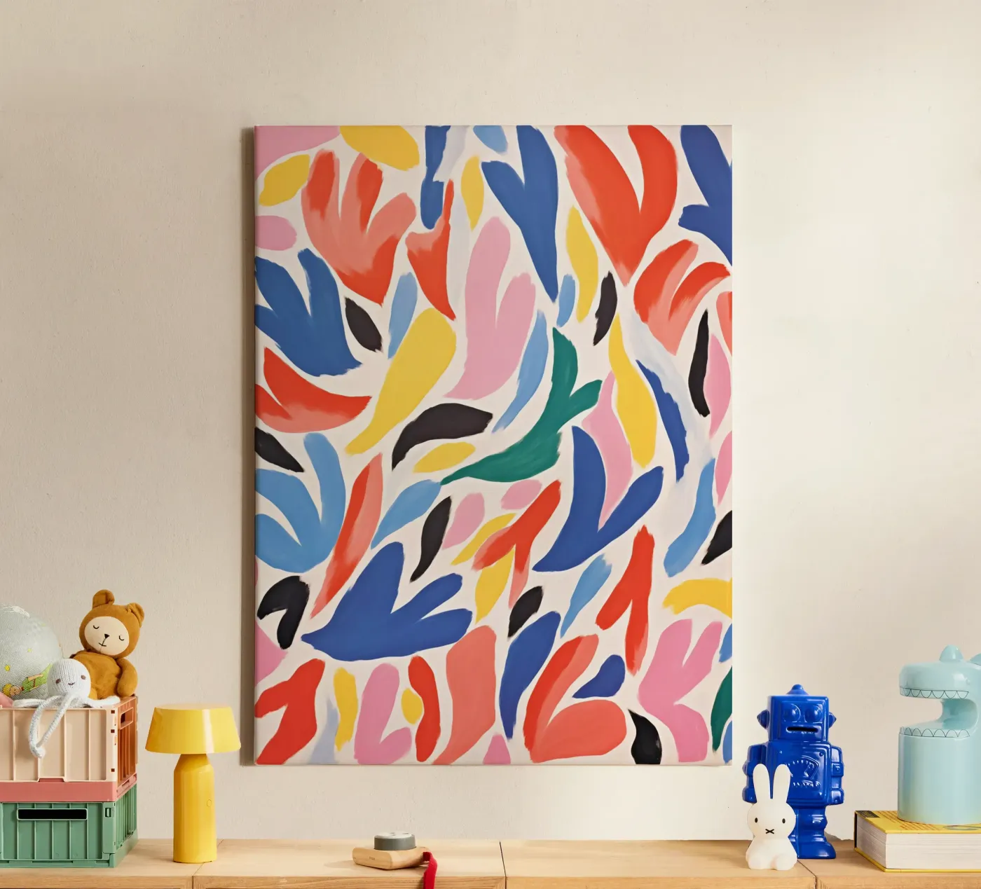 Abstract optimisme canvas van Autofocus