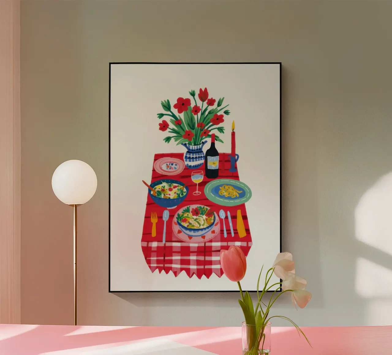 Charming Gingham Picnic plexiglass da Solace Light