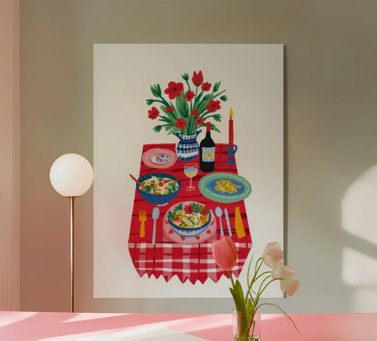 Charming Gingham Picnic plexiglass da Solace Light