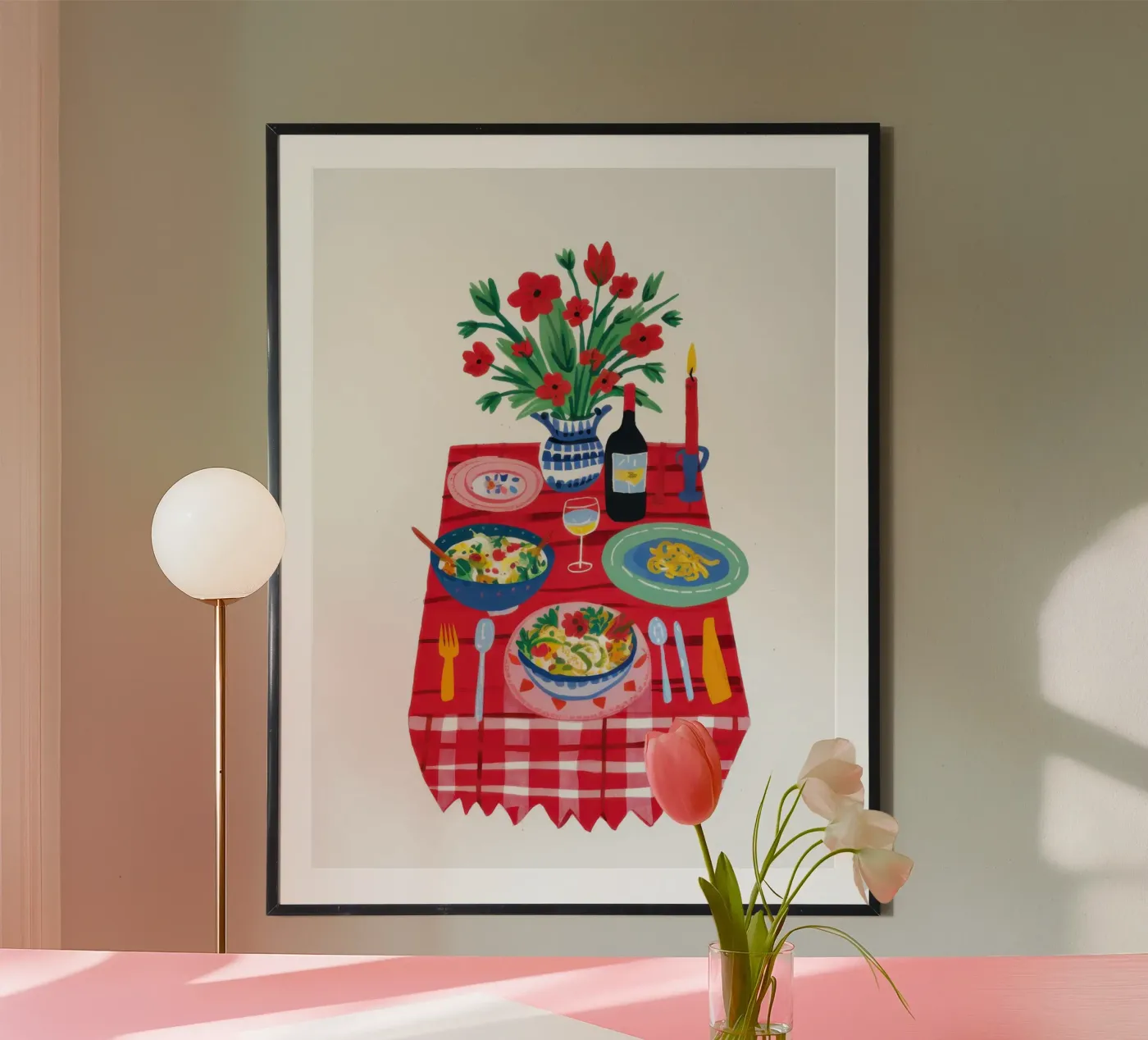 Charming Gingham Picnic poster da Solace Light