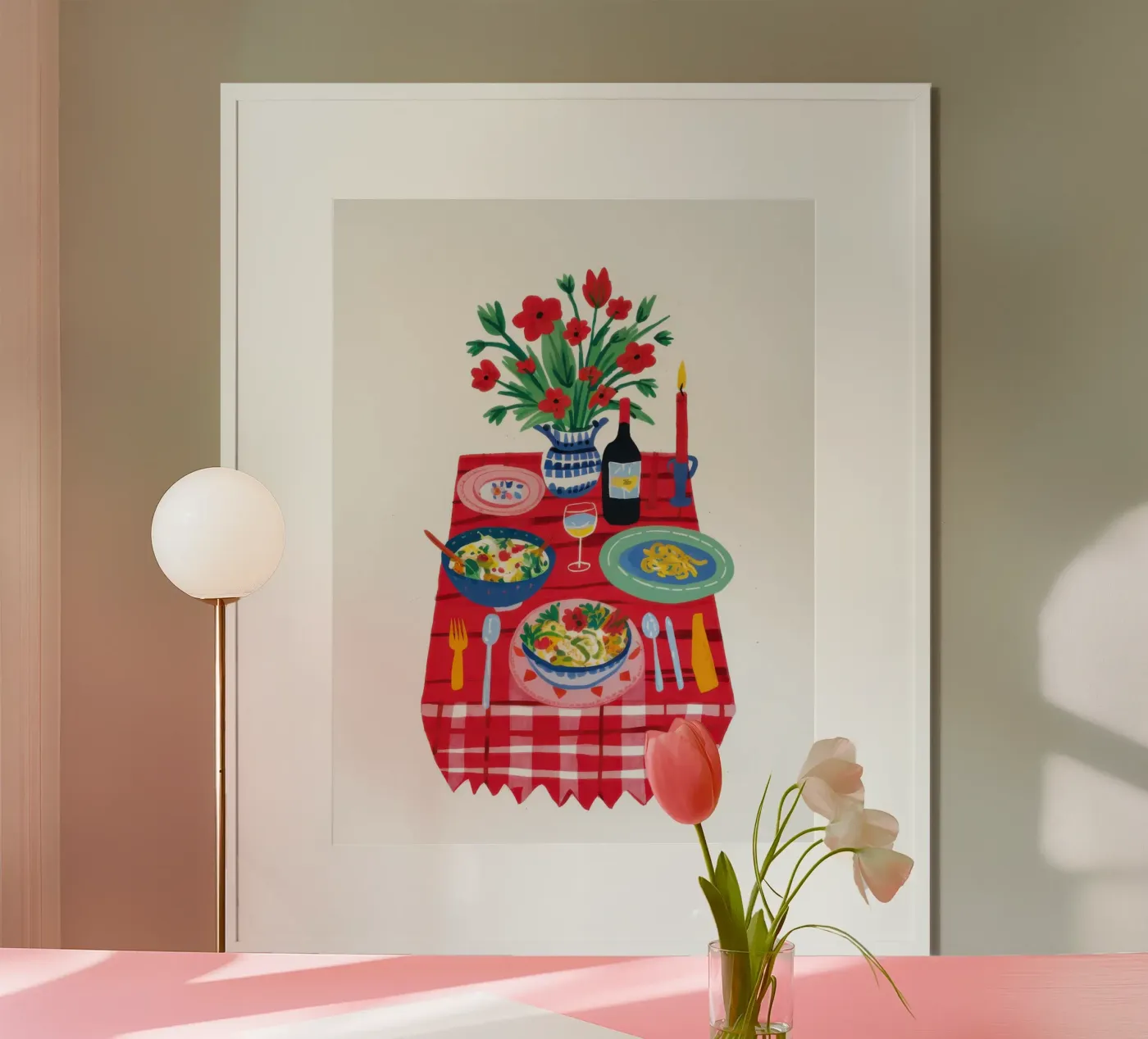 Charming Gingham Picnic poster da Solace Light