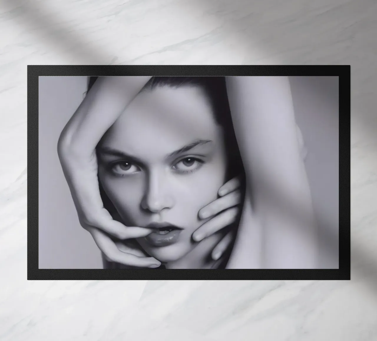 Framed Intensity doormat by Galery Vintage