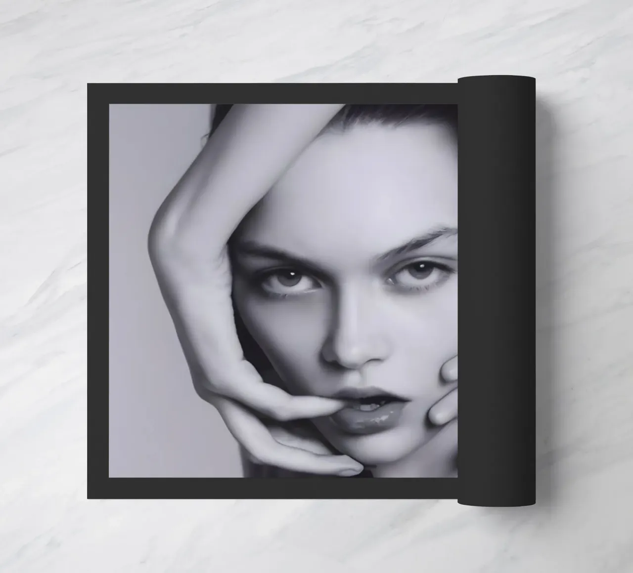 Framed Intensity doormat by Galery Vintage