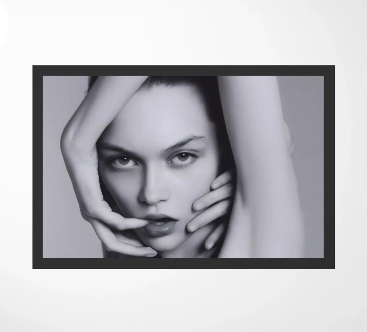 Framed Intensity doormat by Galery Vintage