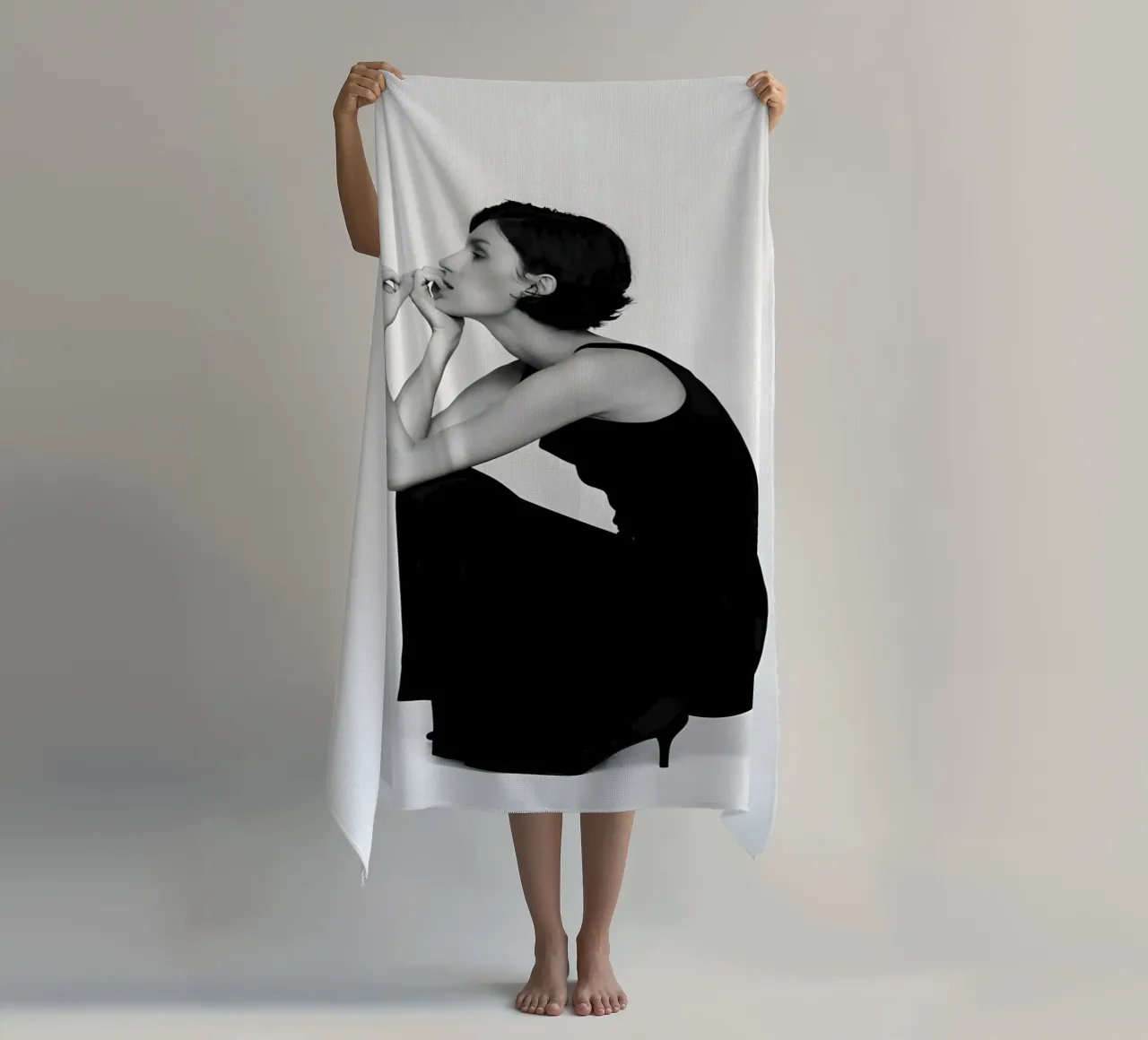 Linea monocromatica telo mare da Galery Vintage