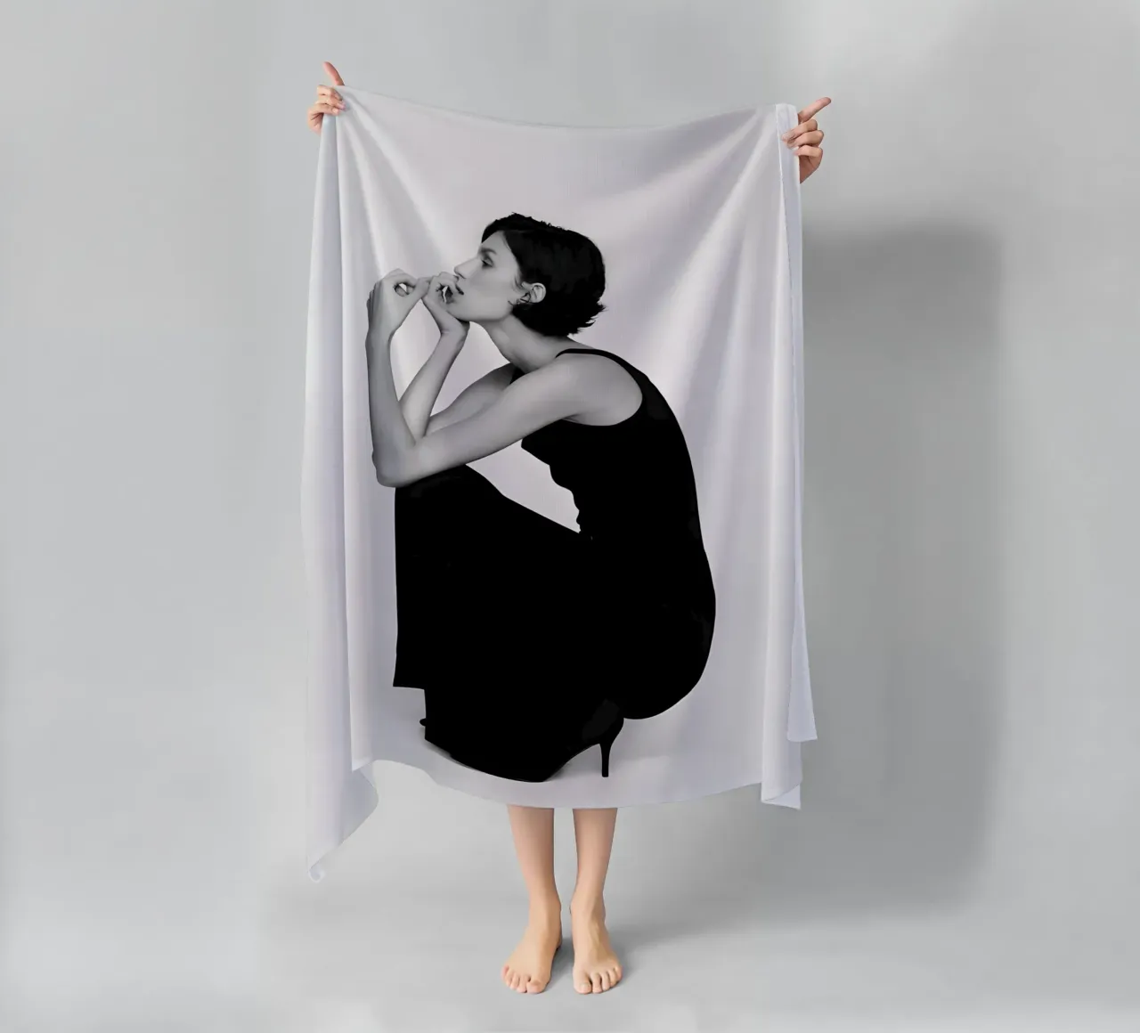 Linea monocromatica telo mare da Galery Vintage