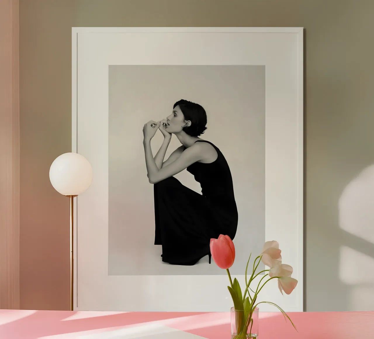 Linea monocromatica poster da Galery Vintage