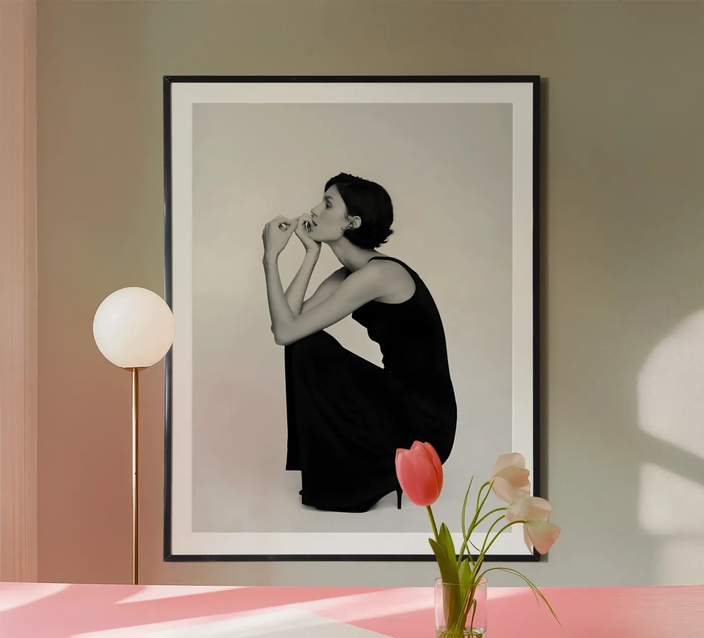 Monochrome Line poster de Galery Vintage