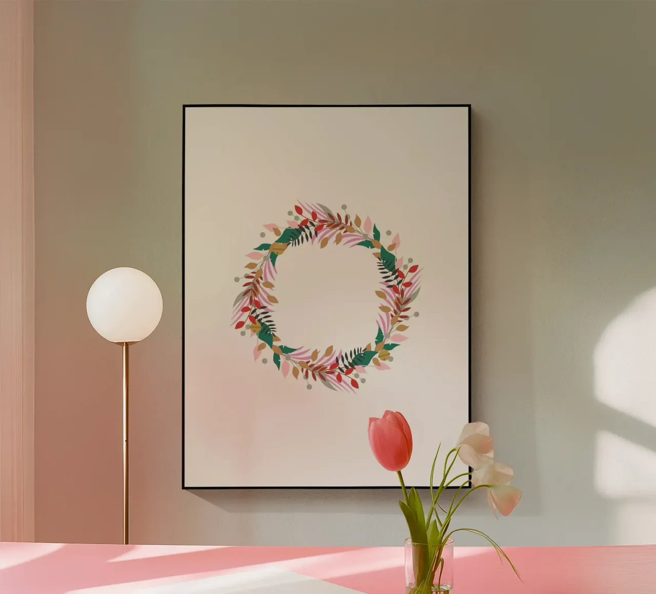 Editoriale Corona di fiori plexiglass da janamossmann