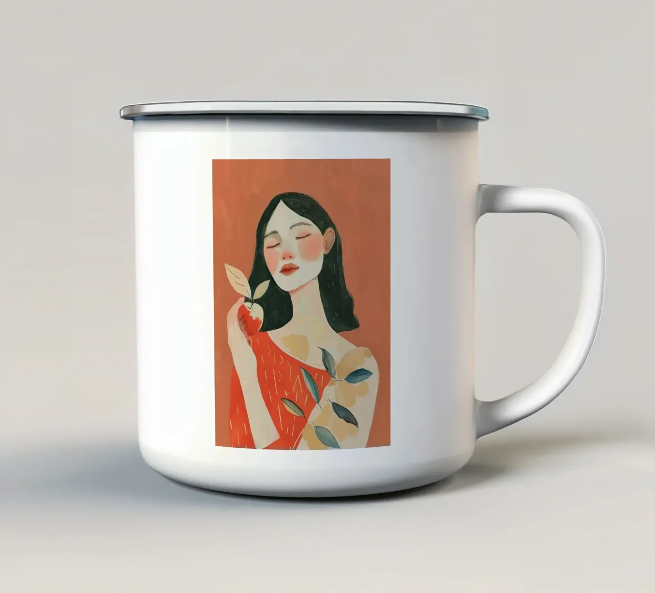 Un momento in terracotta tazza in smalto da Sienna Atelier