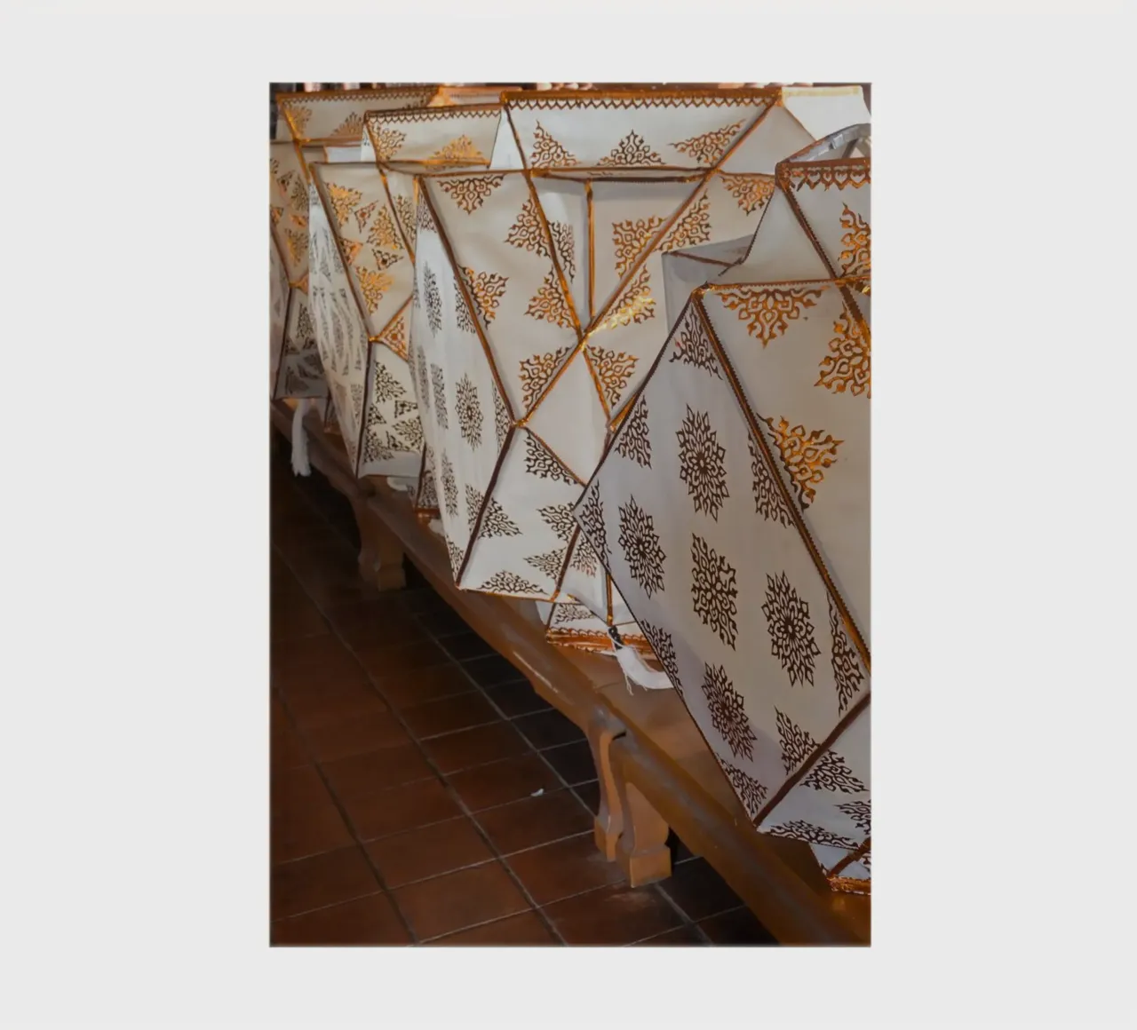 Decorative Geometric Lanterns on Display notebook by byrieneke