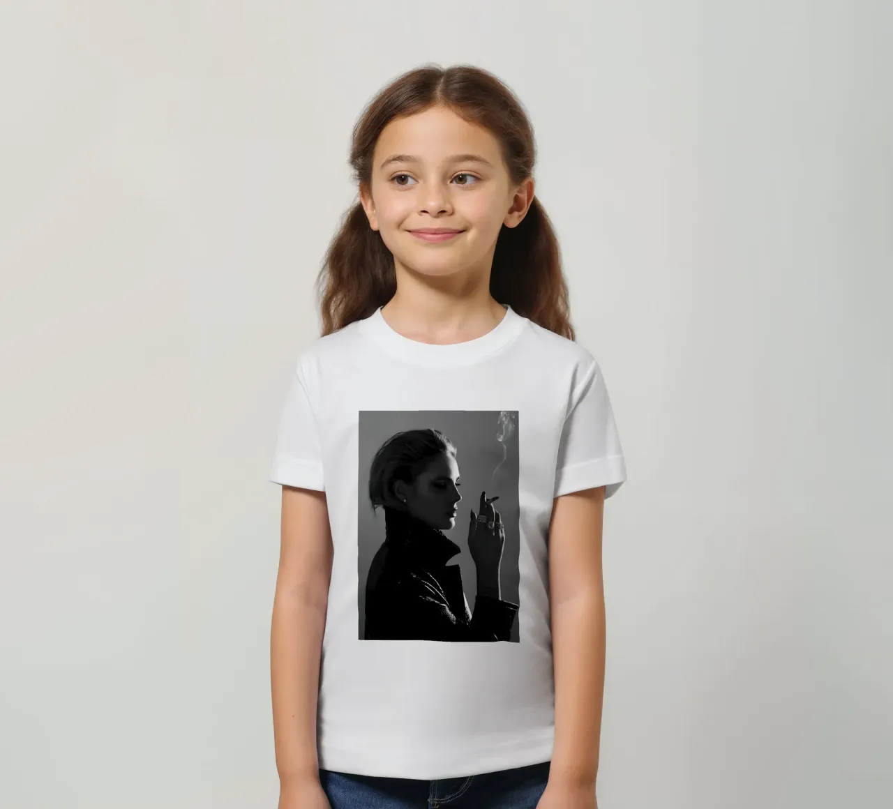 Fumo e profilo t-shirt bambini da Galery Vintage