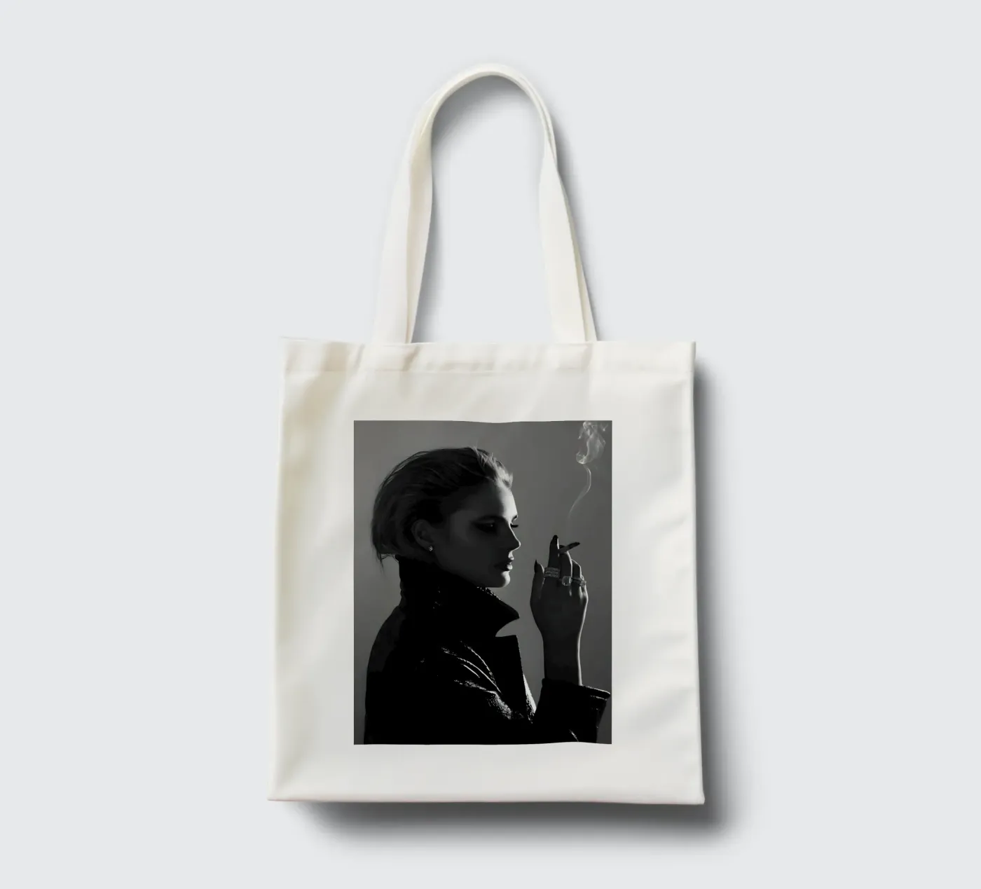 Smoke and Profile borsa in juta da Galery Vintage