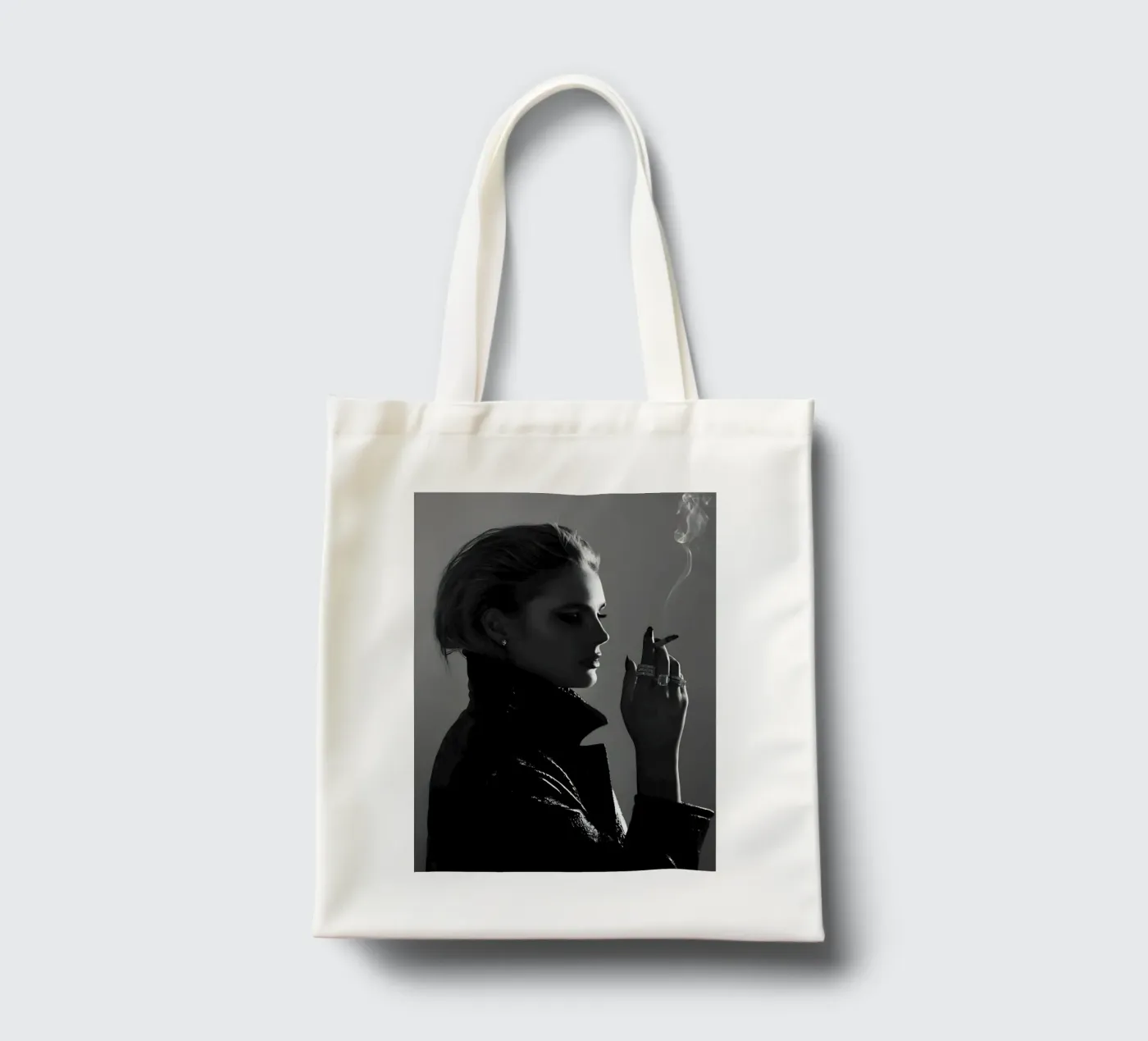 Smoke and Profile borsa in juta da Galery Vintage