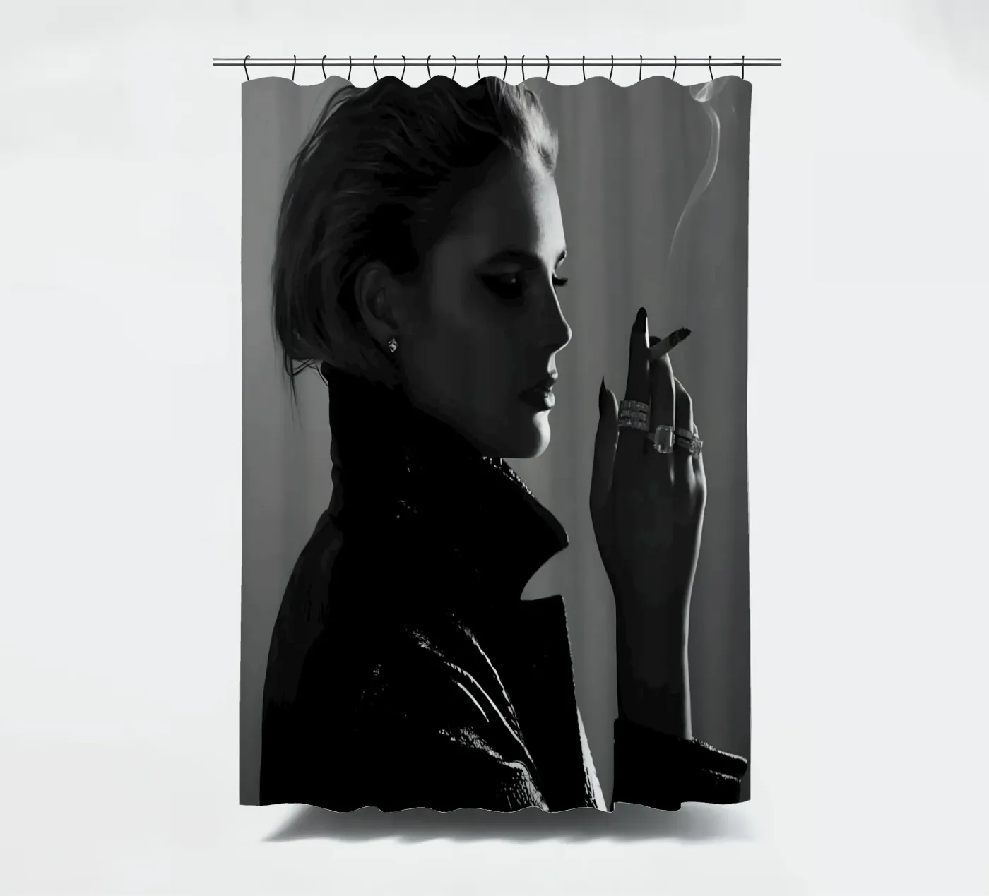 Smoke and Profile tenda da doccia da Galery Vintage