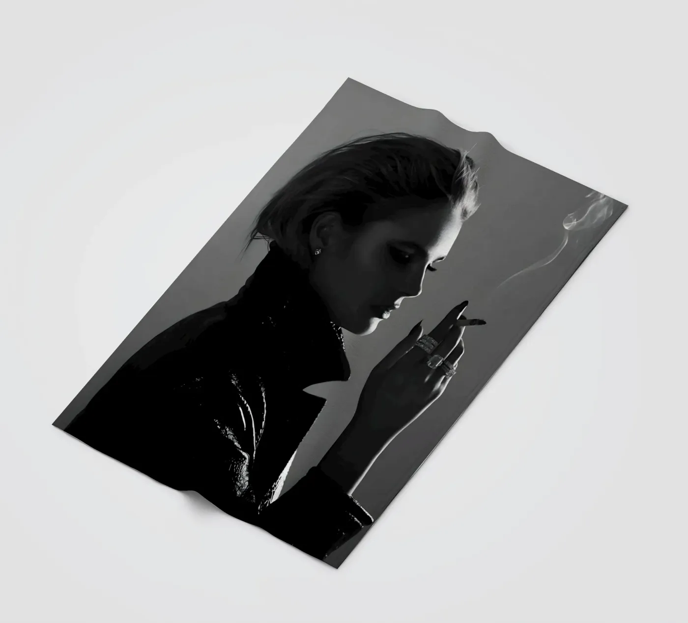 Fumo e profilo coperta in pile da Galery Vintage