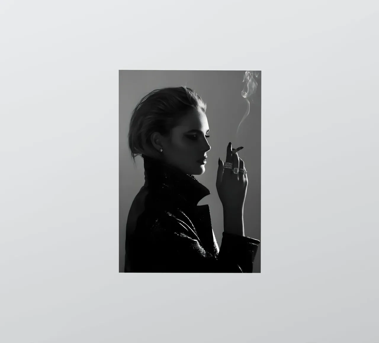 Rook en profiel sticker van Galery Vintage