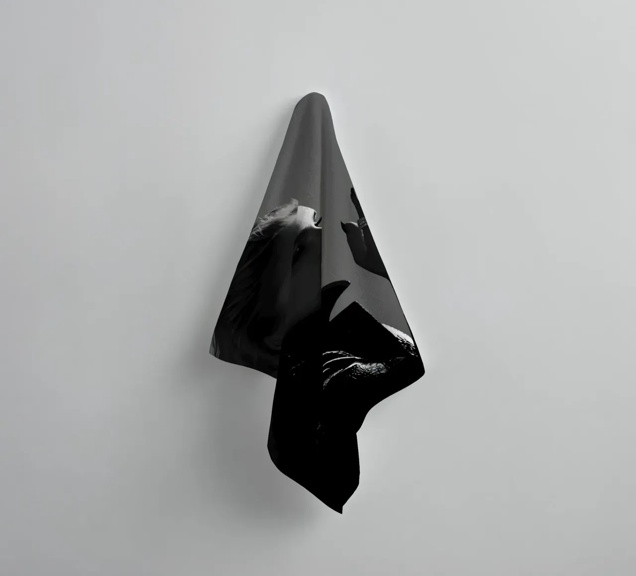 Fumo e profilo asciugamano da bagno da Galery Vintage