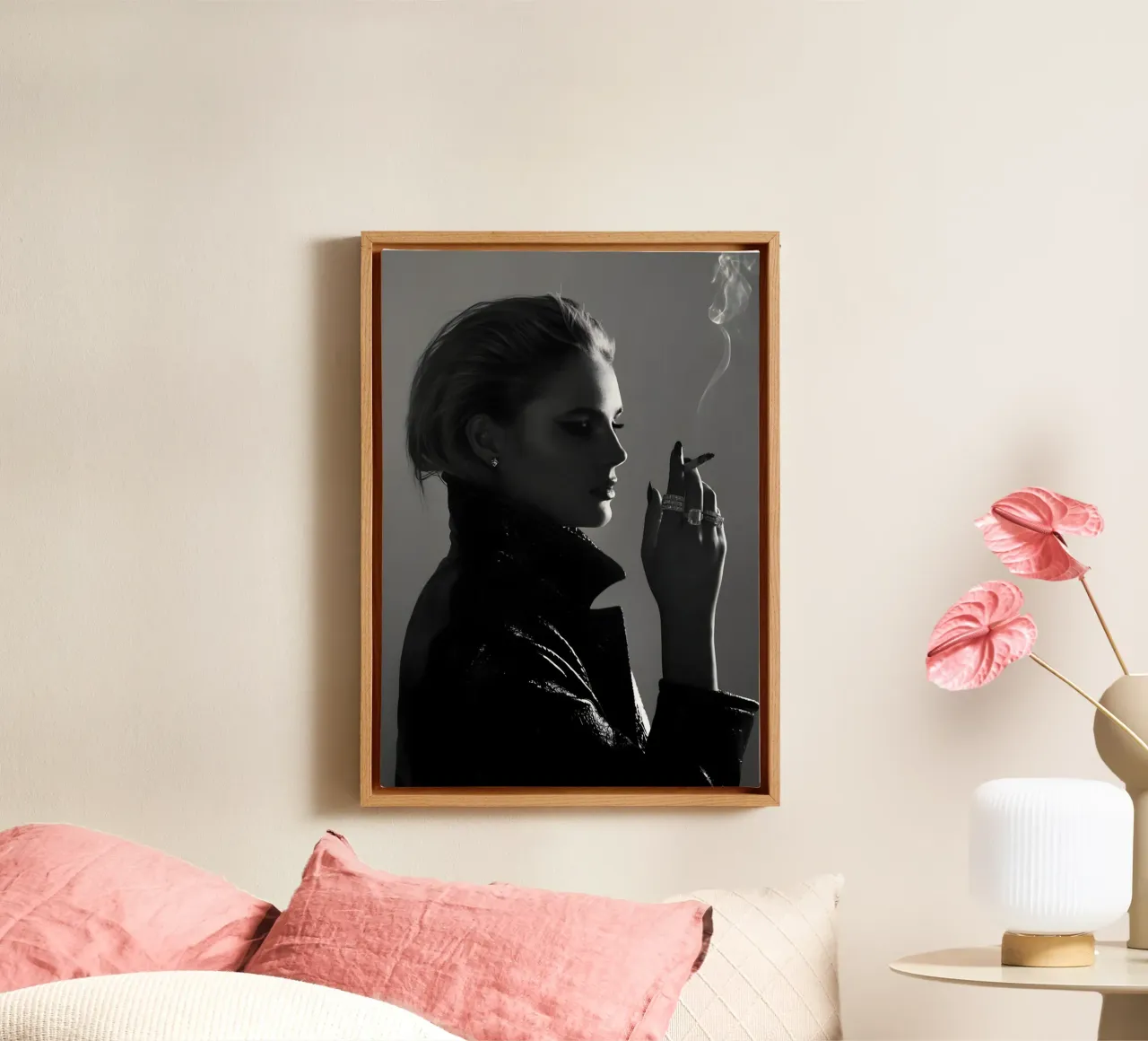 Fumo e profilo tela da Galery Vintage