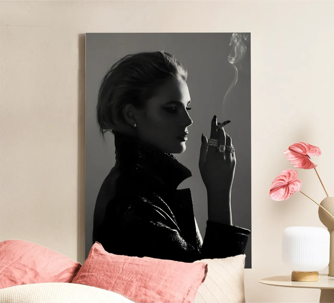 Fumo e profilo tela da Galery Vintage