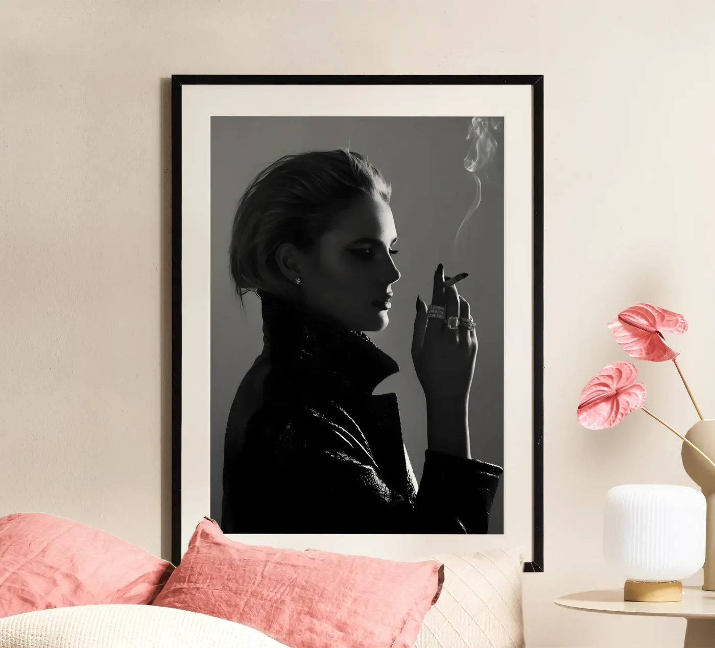 Fumo e profilo poster da Galery Vintage