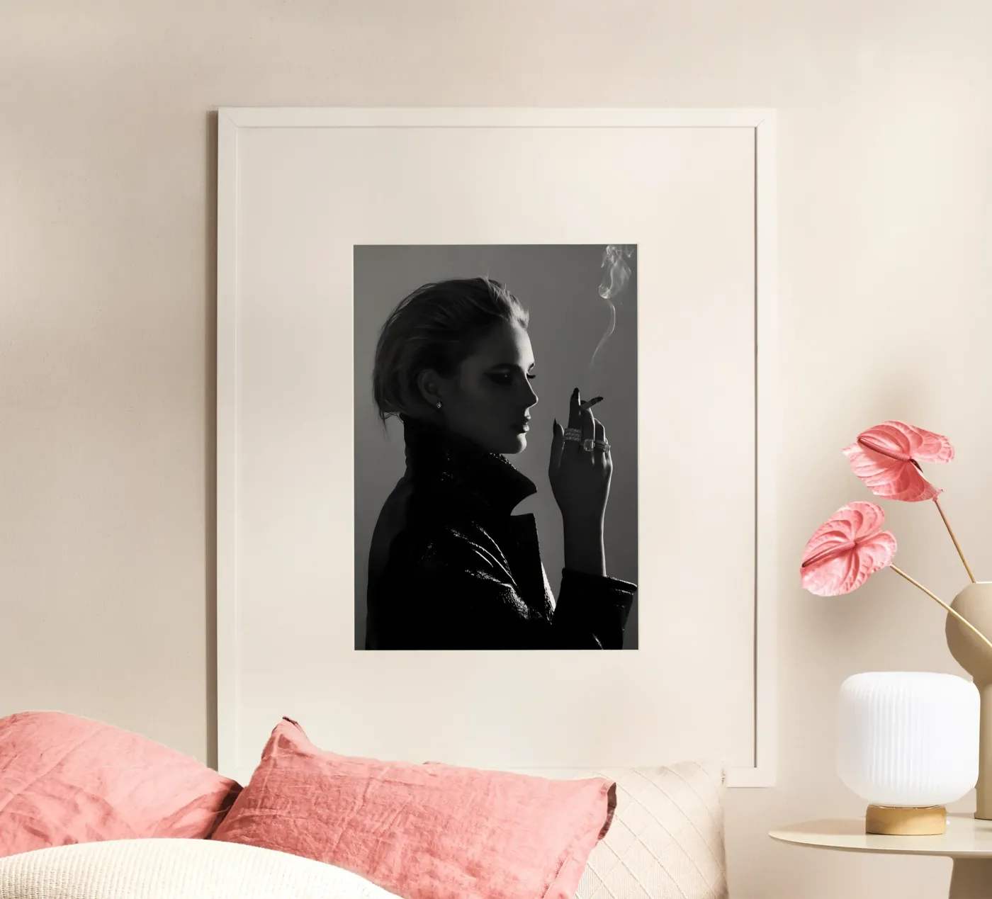 Fumo e profilo poster da Galery Vintage