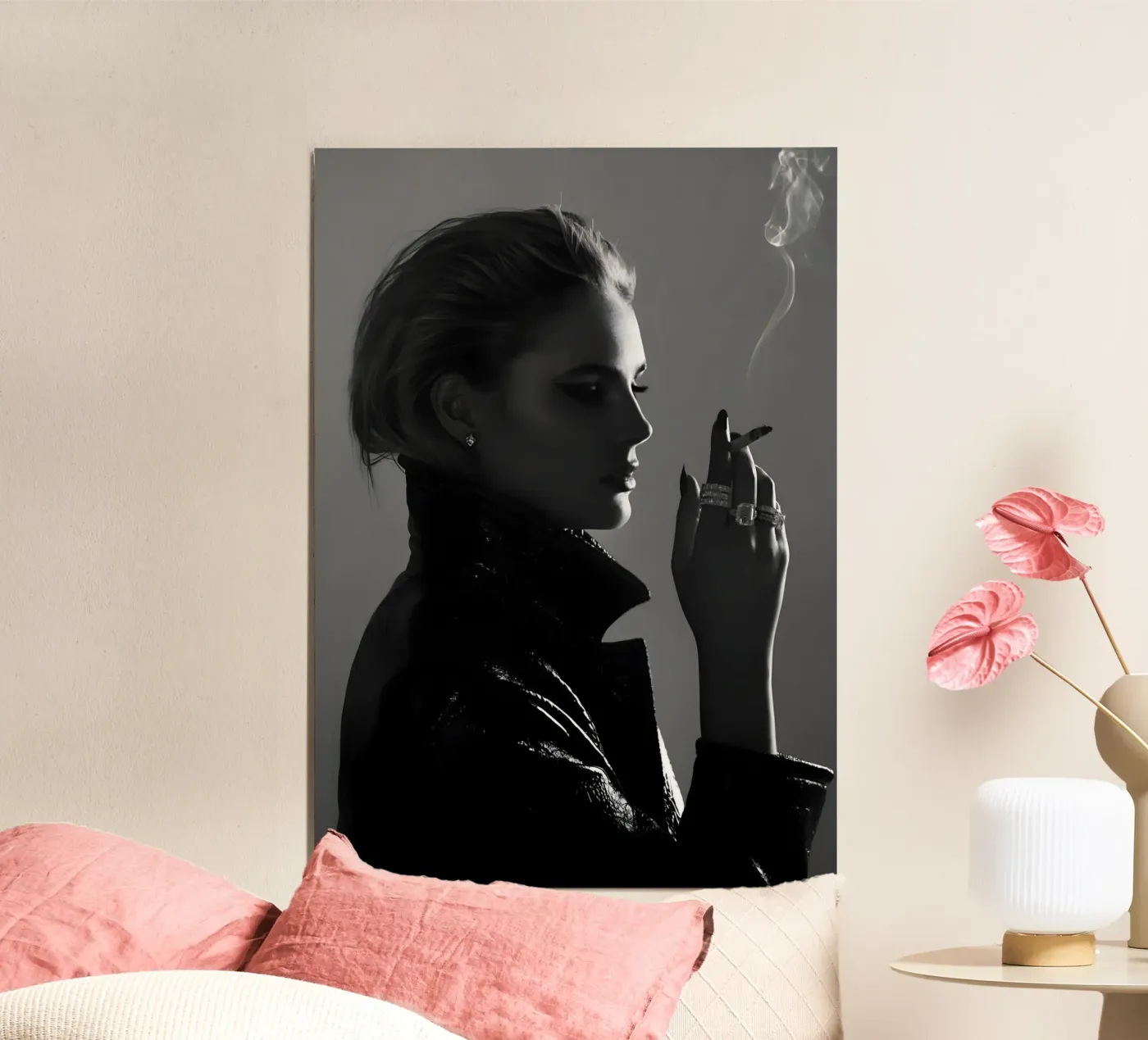 Fumo e profilo poster da Galery Vintage