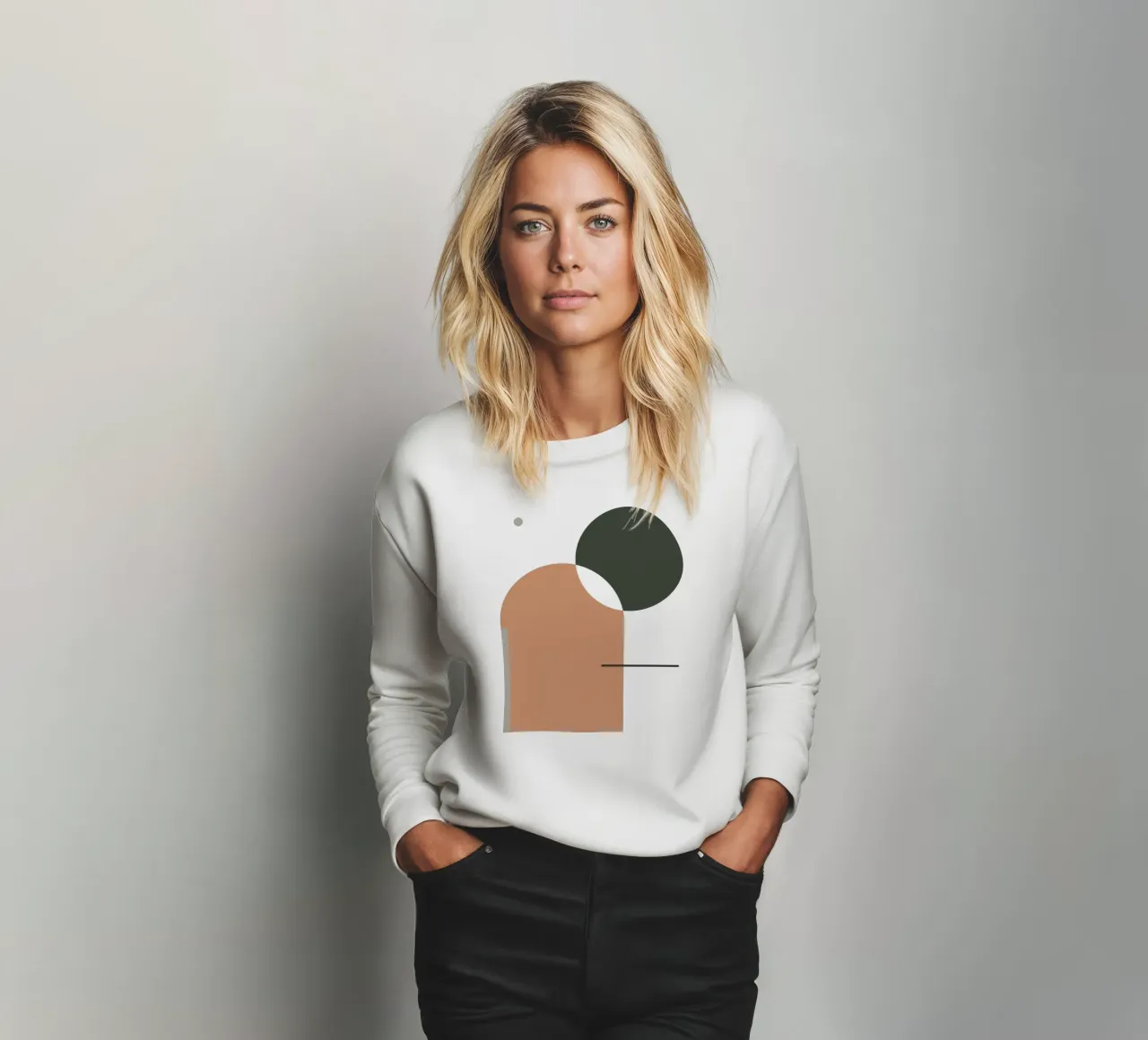 Semplice armonia - Composizione astratta felpa da KHouse Studio