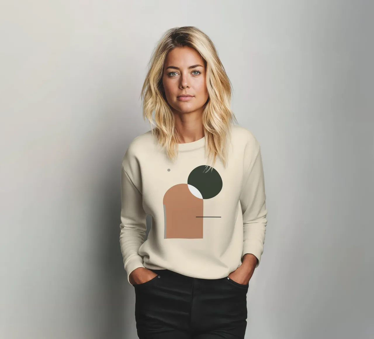 Semplice armonia - Composizione astratta felpa da KHouse Studio