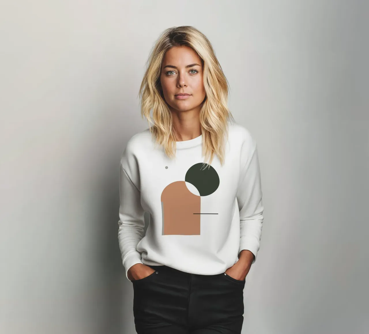 Semplice armonia - Composizione astratta felpa da KHouse Studio