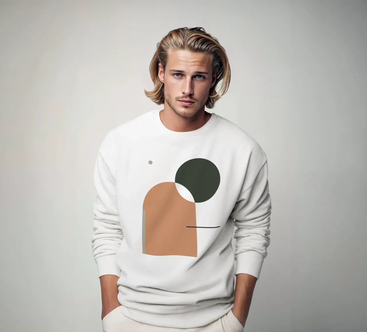 Semplice armonia - Composizione astratta felpa da KHouse Studio