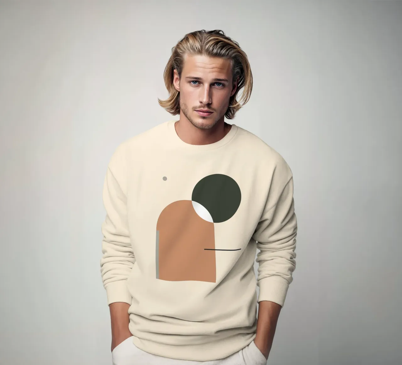 Semplice armonia - Composizione astratta felpa da KHouse Studio