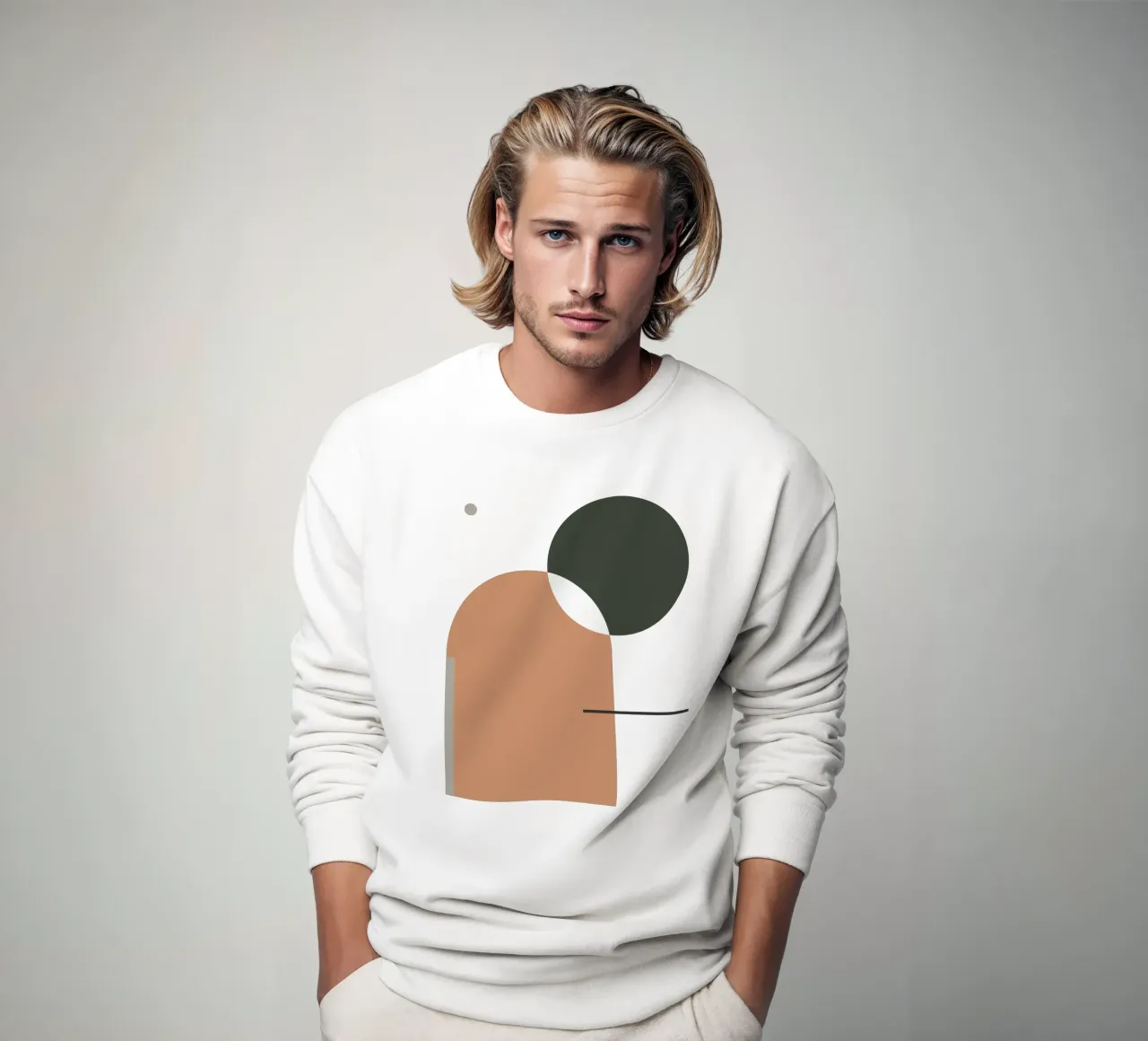 Semplice armonia - Composizione astratta felpa da KHouse Studio