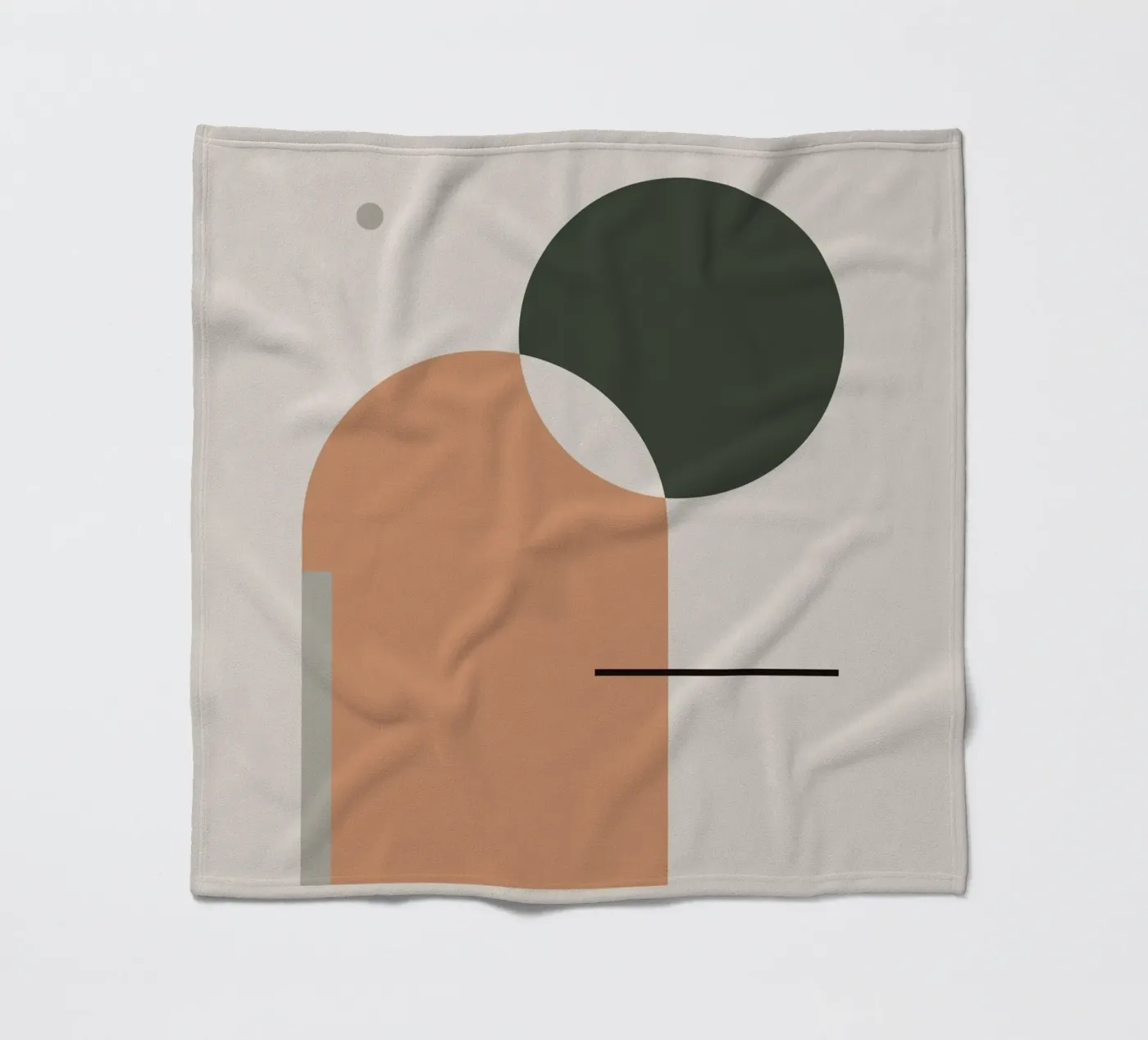 Simple Harmony - Abstract Composition fleecedeken van KHouse Studio