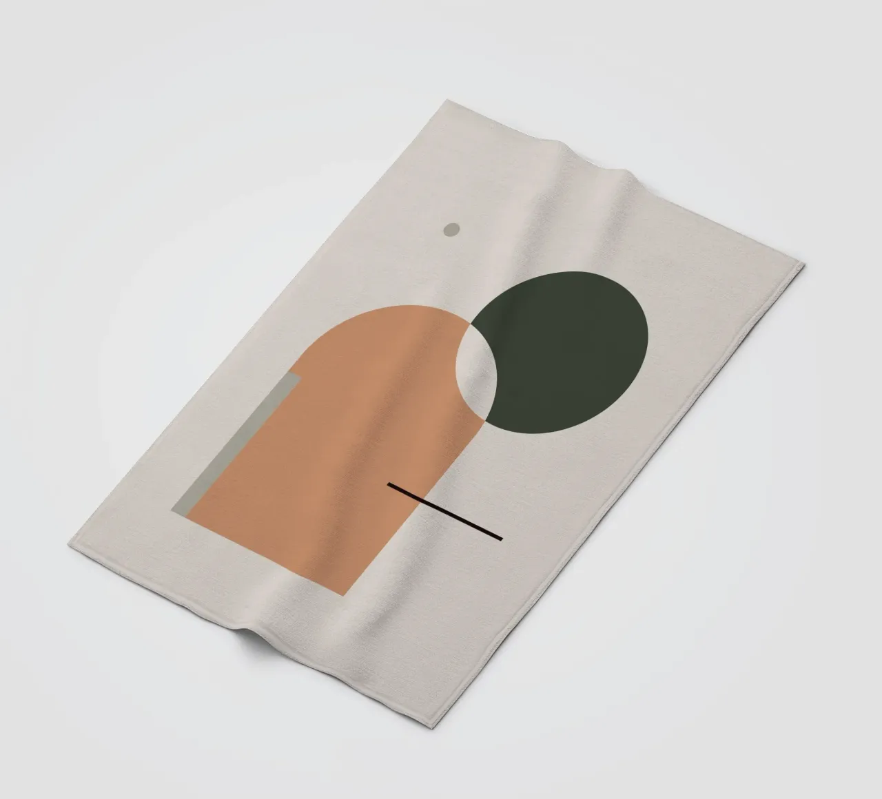 Simple Harmony - Abstract Composition Fleecedecke von KHouse Studio