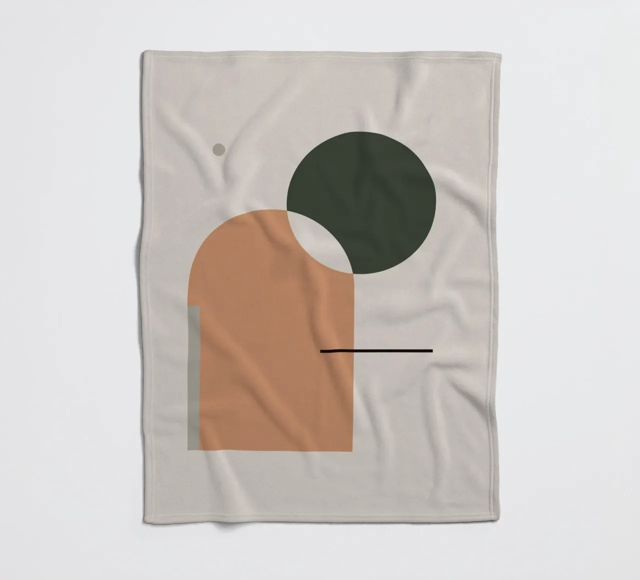 Simple Harmony - Abstract Composition Fleecedecke von KHouse Studio