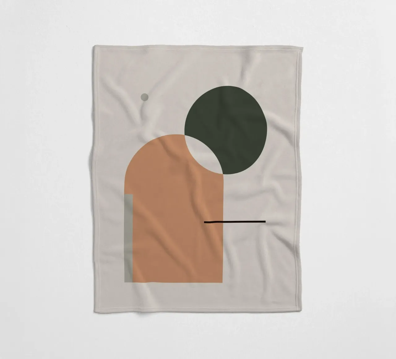 Simple Harmony - Abstract Composition Fleecedecke von KHouse Studio