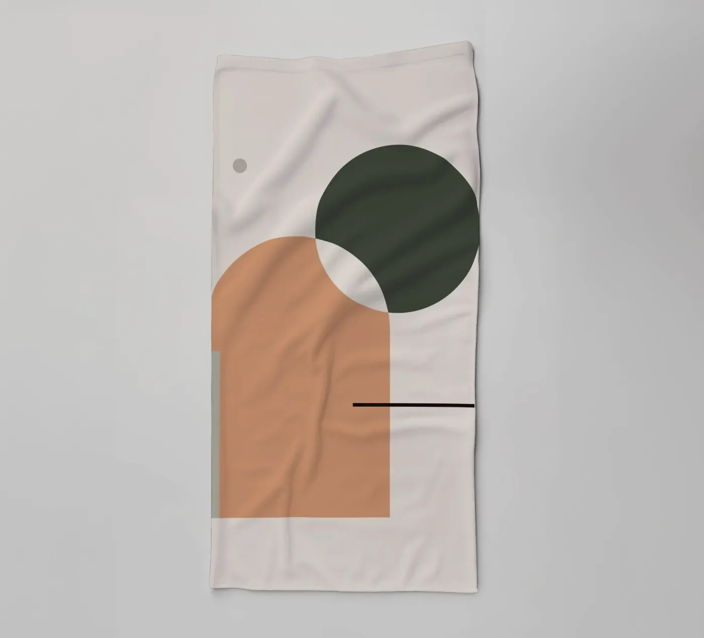 Simple Harmony - Abstract Composition towel by KHouse Studio
