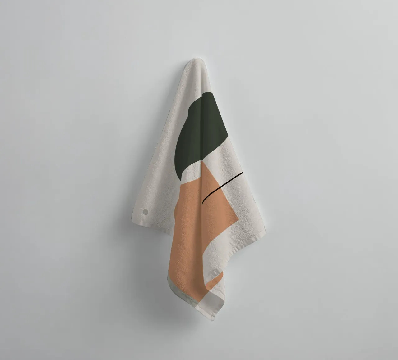 Simple Harmony - Abstract Composition towel by KHouse Studio