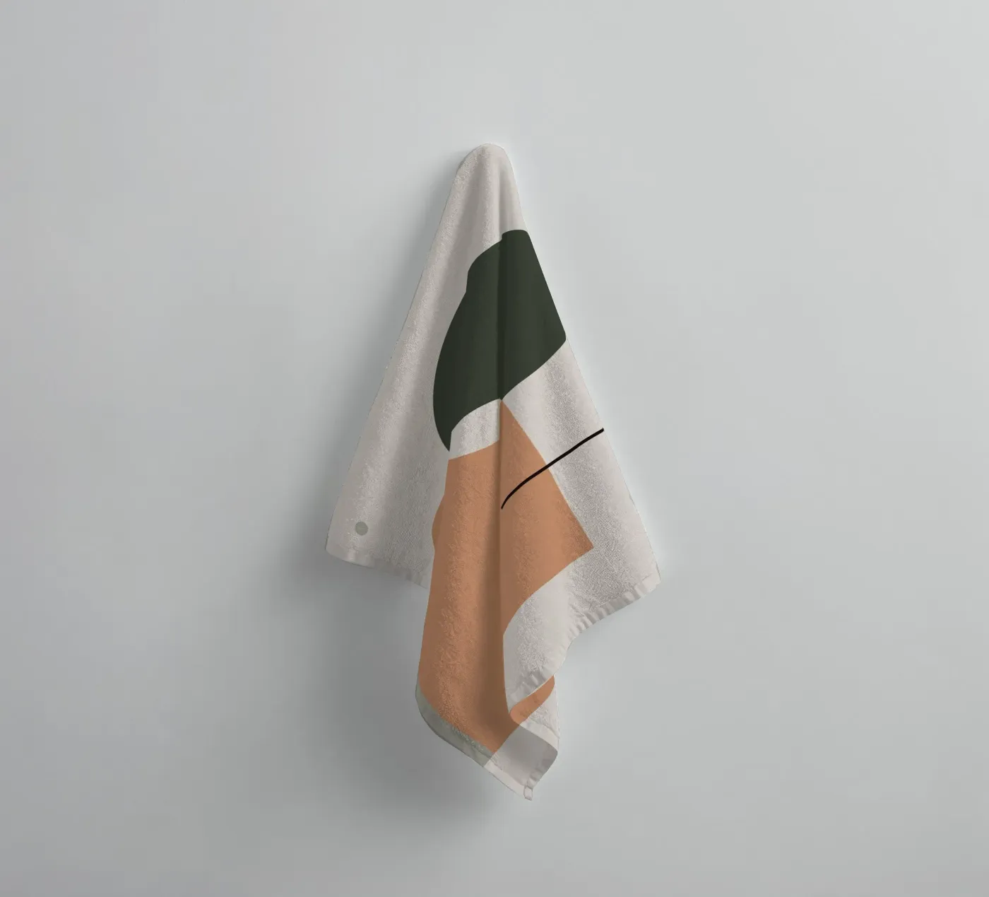 Simple Harmony - Abstract Composition towel by KHouse Studio