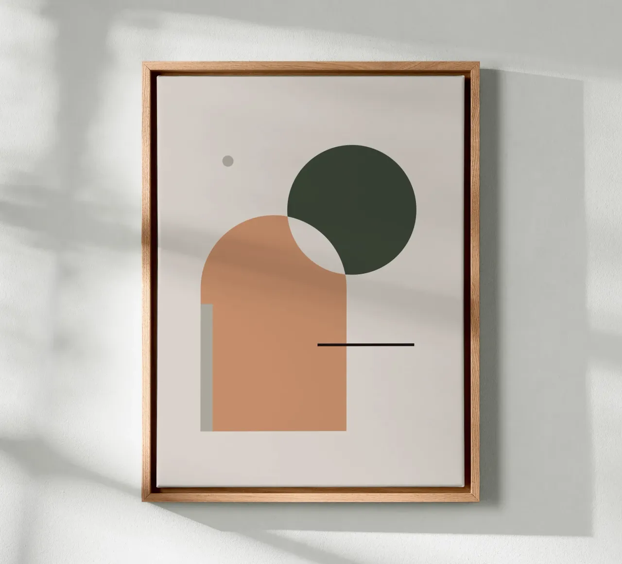 Simple Harmony - Abstract Composition canvas by KHouse Studio