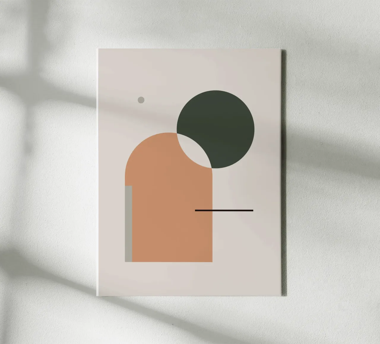 Simple Harmony - Abstract Composition canvas by KHouse Studio