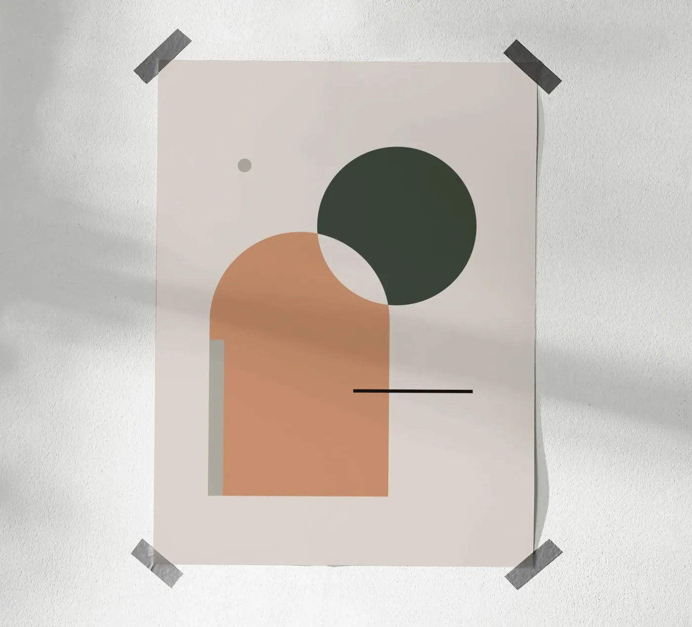Simple Harmony - Abstract Composition Poster von KHouse Studio