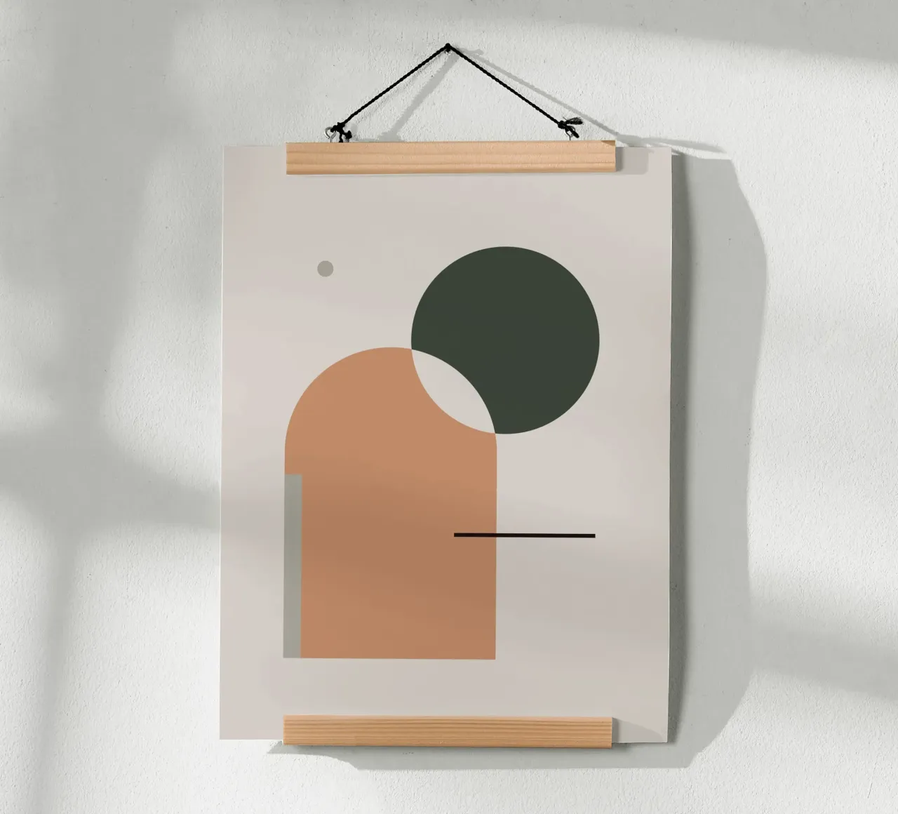 Simple Harmony - Abstract Composition poster by KHouse Studio