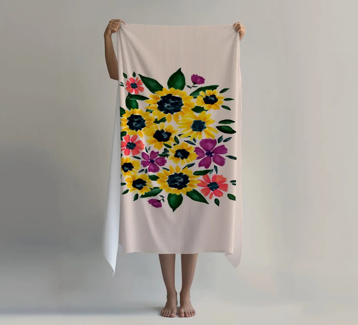 Sunflowers telo mare da Petra Lang - Floral Art