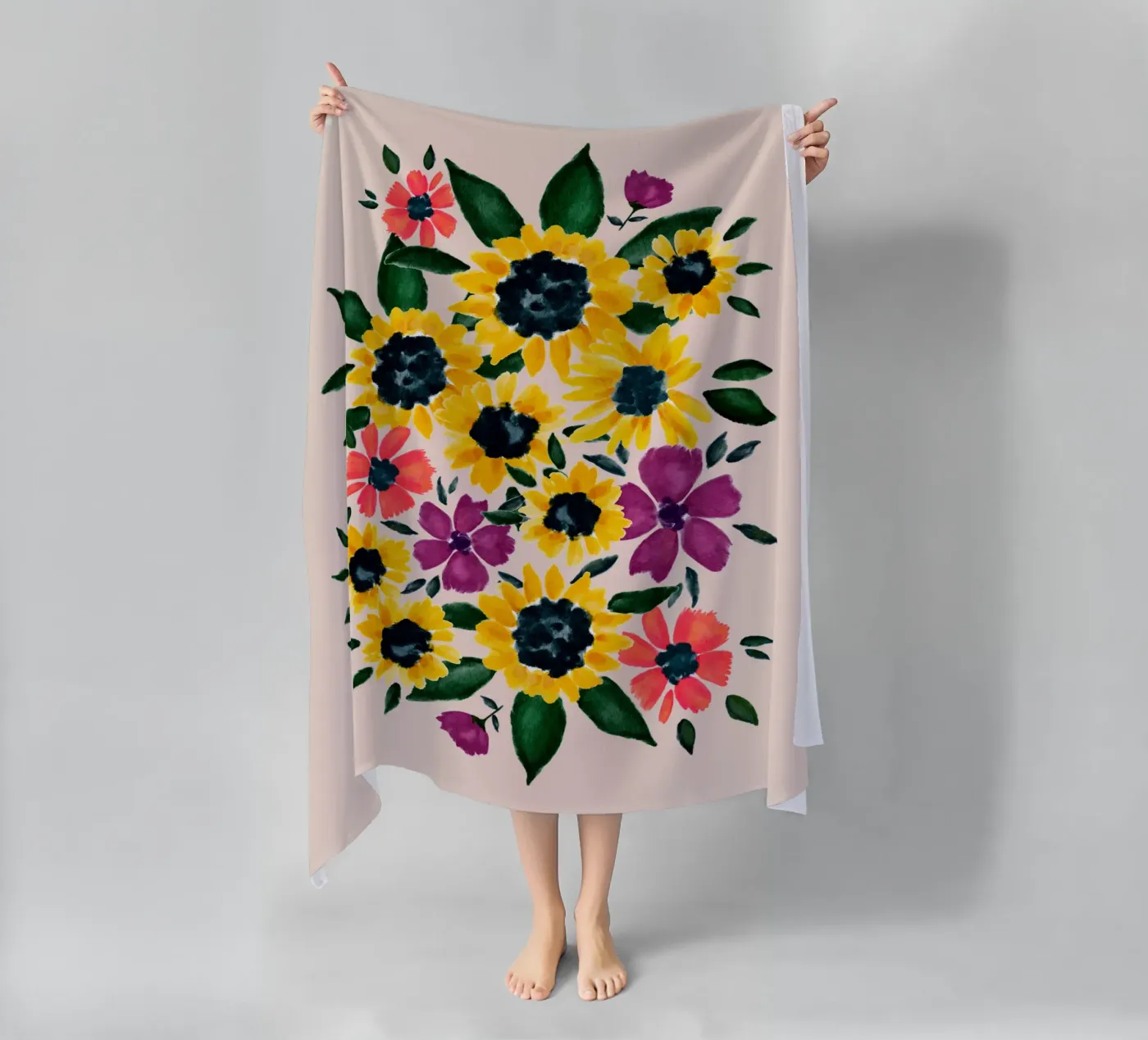 Sunflowers telo mare da Petra Lang - Floral Art