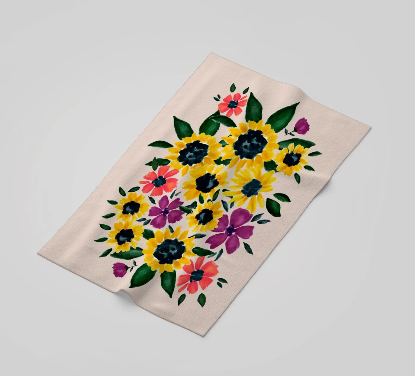 Sunflowers telo mare da Petra Lang - Floral Art