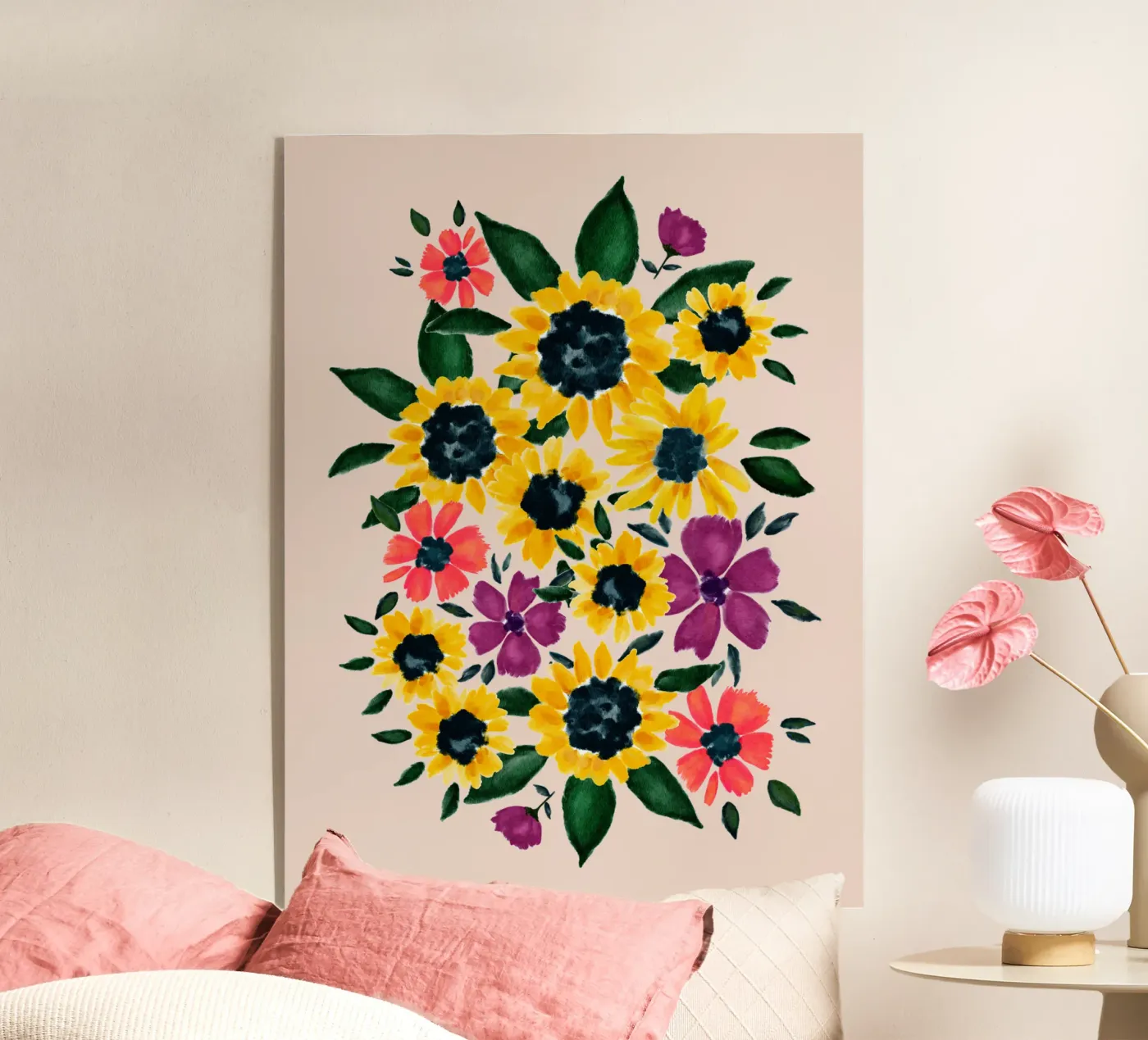 Tournesols plexiglas de Petra Lang - Floral Art